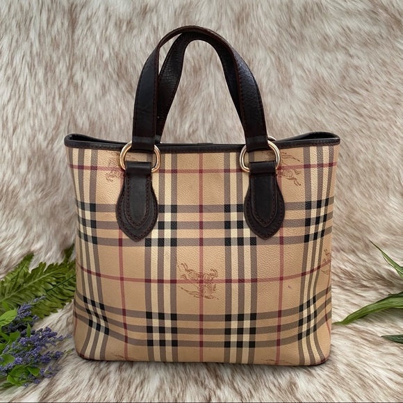 Burberry Handbags - Burberry Haymarket Check Small Tote